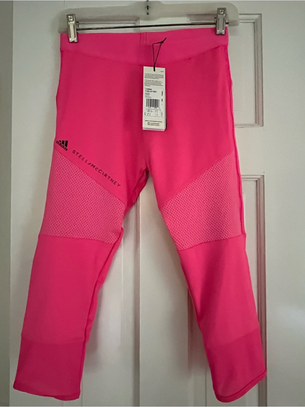 Adidas by Stella McCartney Women Bright Pink Capri Leggings!